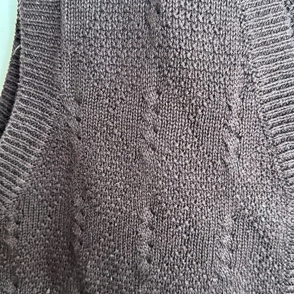 90s Westbound Casuals Brown Argyle Sweater Vest - Picture 2 of 8